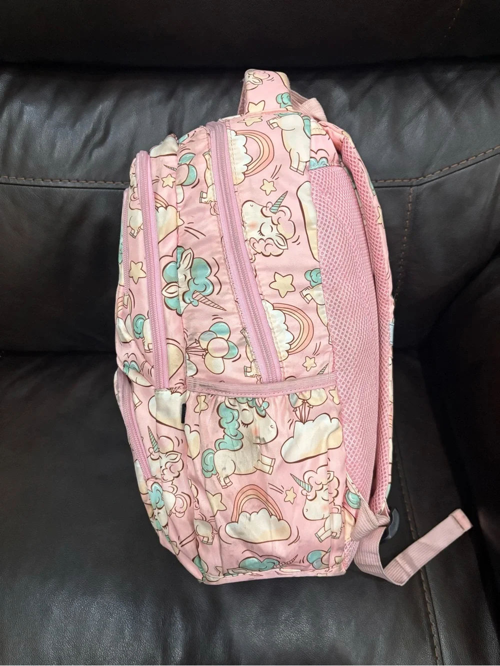 Kids Pink Unicorn Backpack - Cute Unicorn Print